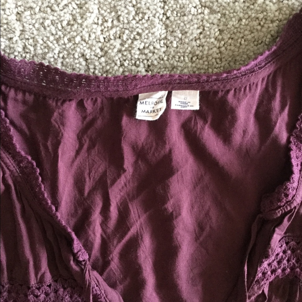 PLUM COLOR TOP, - Picture 2 of 2